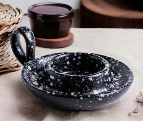 Ceramiczna kadzielnica podstawka na węgielek trybularzowy i kadzidło świecę Ceramiczna kadzielnica podstawka na węgielek trybularzowy i kadzidło świecę