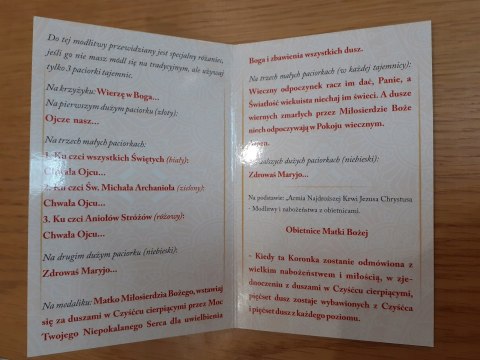Różaniec koronka 13 cnót Maryi za dusze w czyśćcu Różaniec koronka 13 cnót Maryi za dusze w czyśćcu