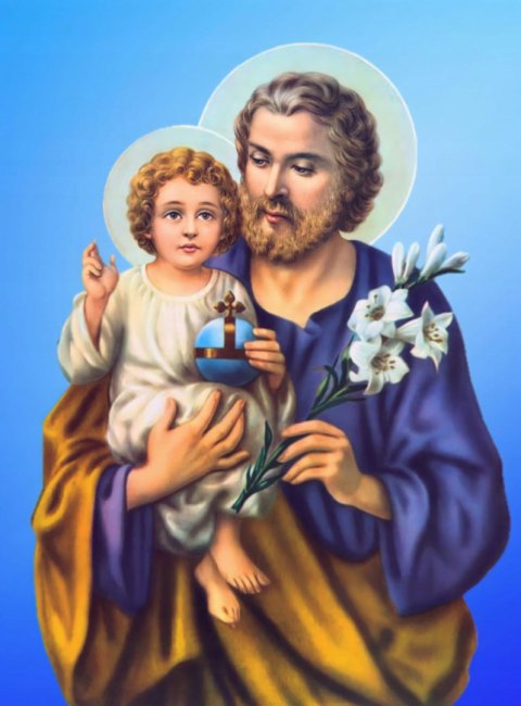 Św. Józef 50x40cm diamentowy haft mozaika obraz Św. Józef 50x40cm diamentowy haft mozaika obraz