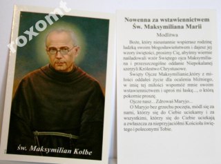 Obrazek Św. Maksymilian Maria Kolbe + nowenna